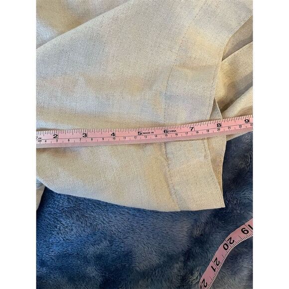 Dockers Men's Chino Shorts Size 38 Beige Linen Blend Casual Classic Fit - Picture 7 of 12